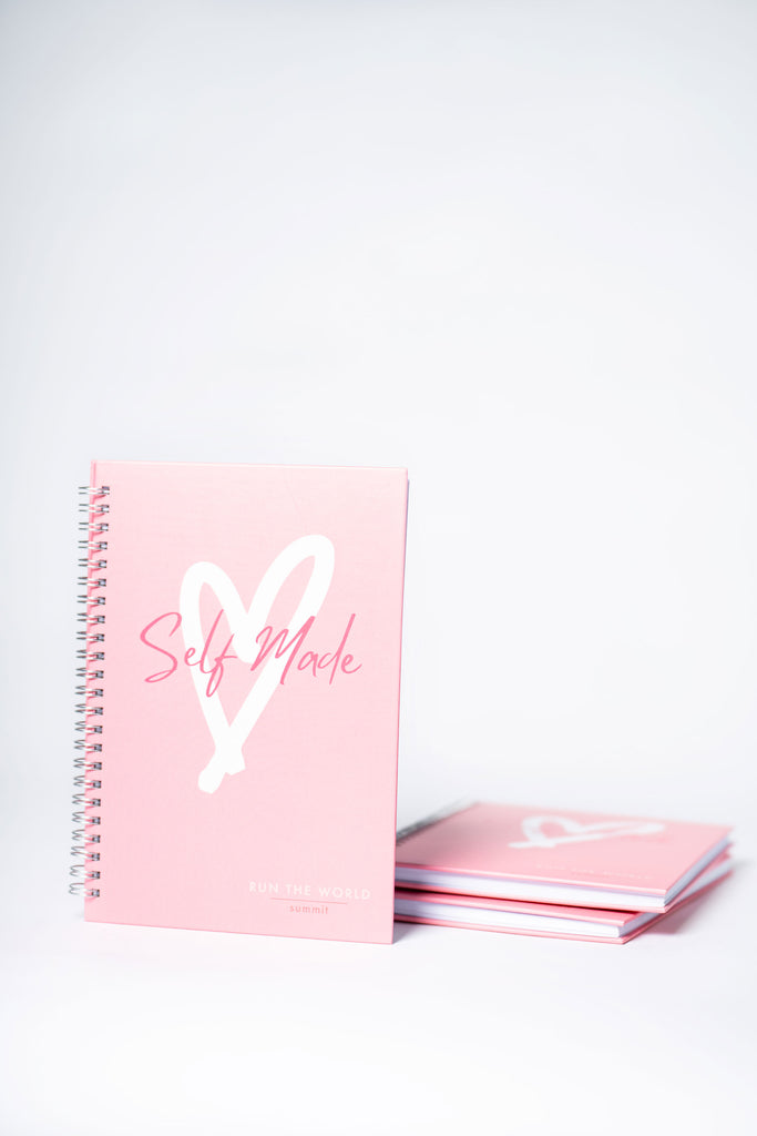 Run the World Self Made Summit planner in pink